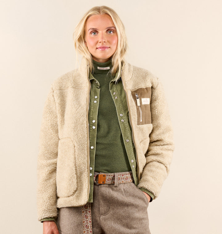 Amundsen Sports Heroes Wool Fleece Jacket Womens Natural