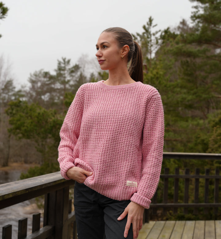 Amundsen Sports Field Sweater Womens Peony Pink