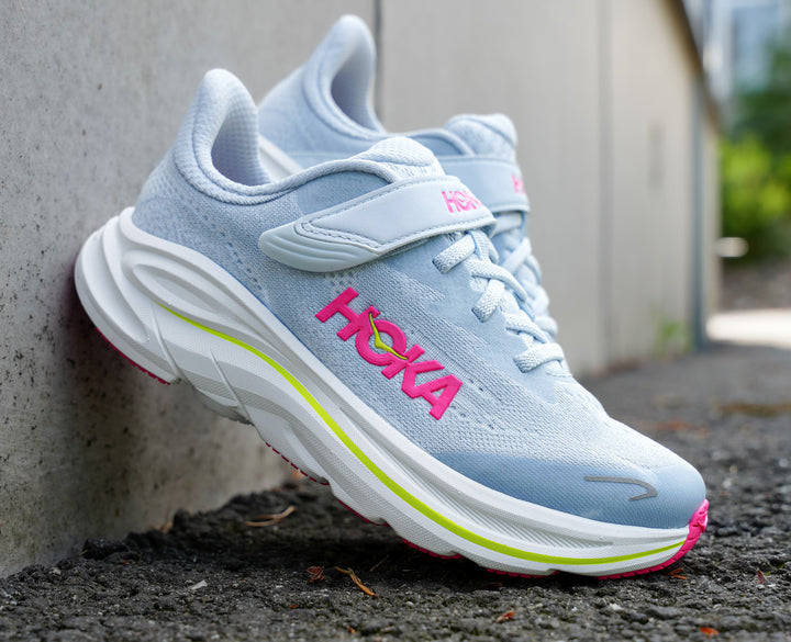 Hoka K CLIFTON 10 KIDS Overcast / Neon Dragonfruit