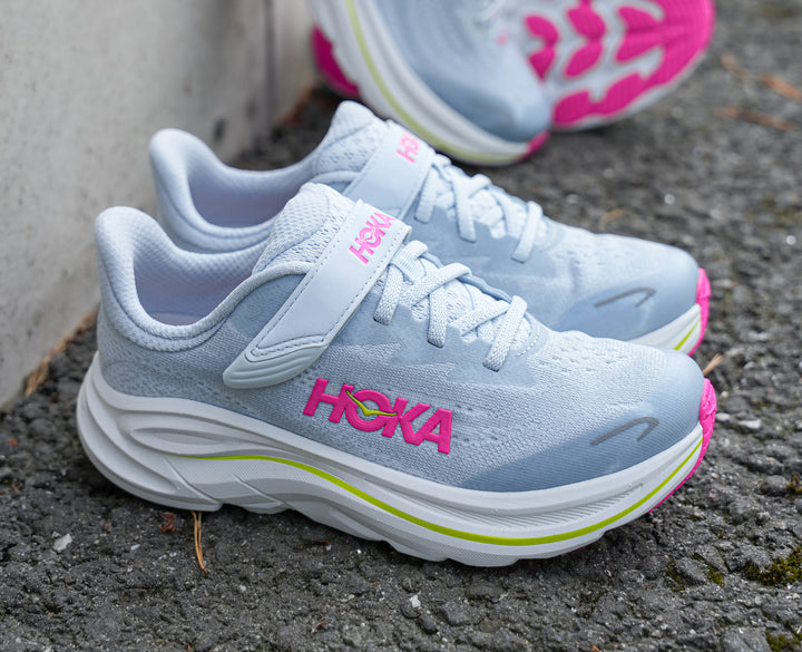 Hoka K CLIFTON 10 KIDS Overcast / Neon Dragonfruit