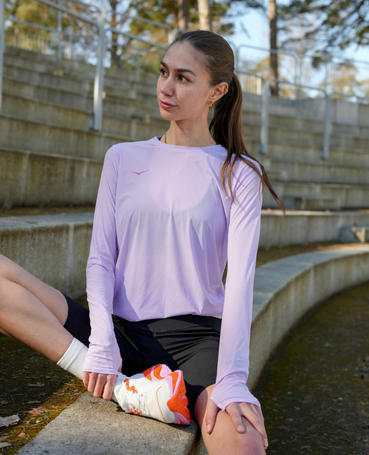 Hoka W AIROLITE RUN LONG SLEEVE Aster Flower