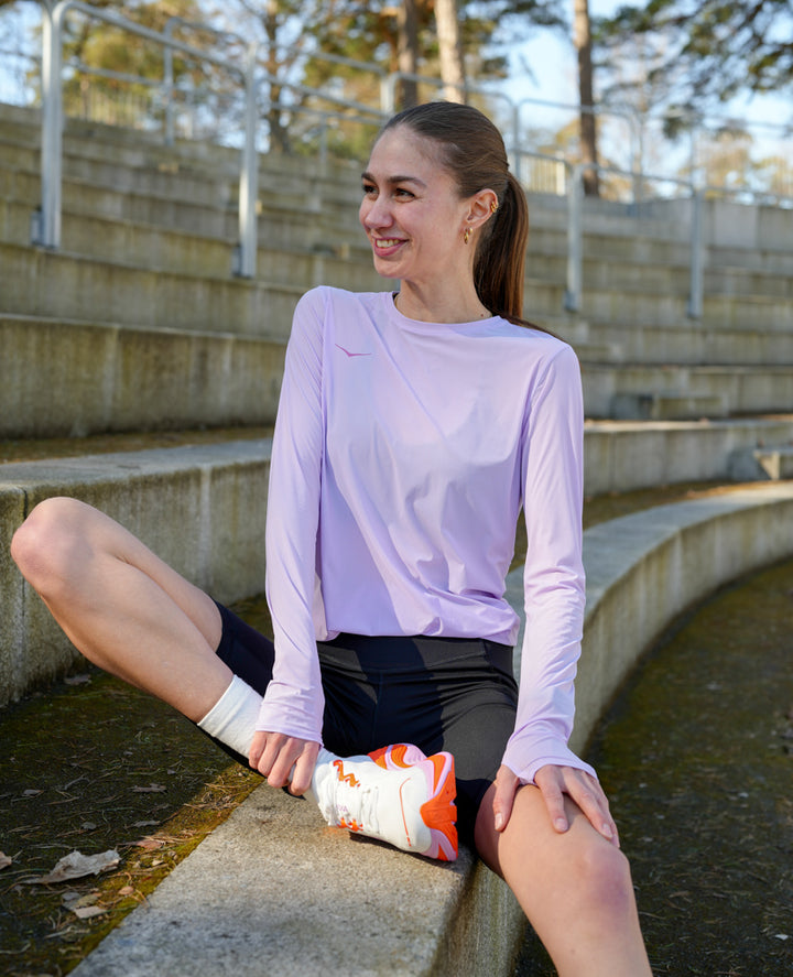 Hoka W AIROLITE RUN LONG SLEEVE Aster Flower