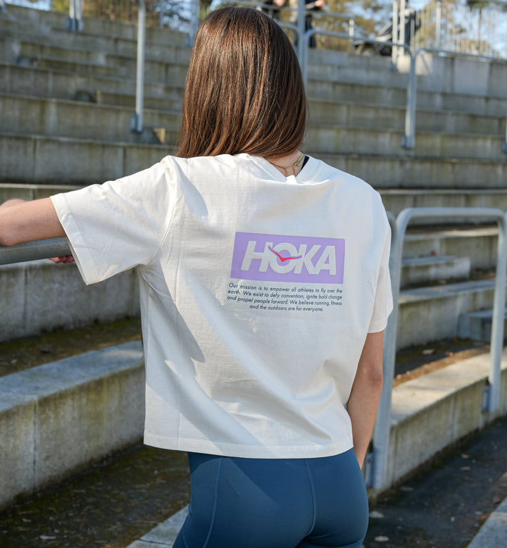 Hoka W HOKA MANIFESTO GPX TEE Alabaster