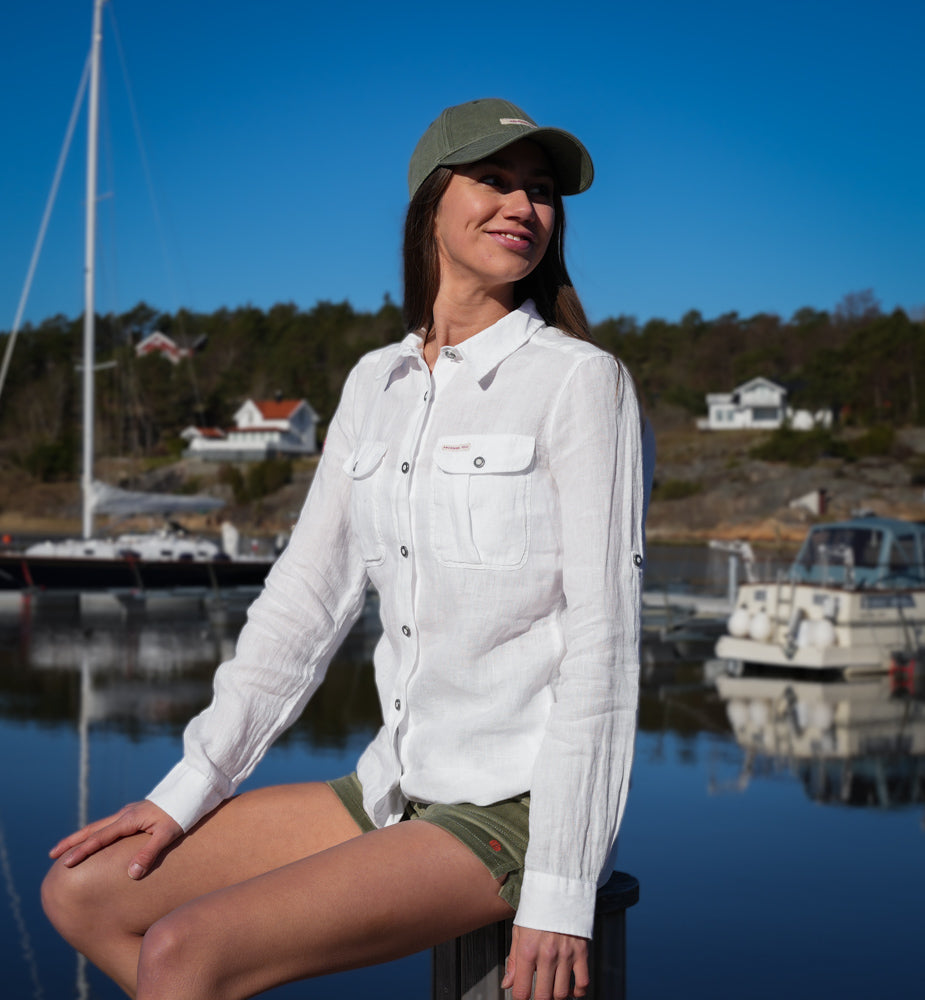 Amundsen Sports Safari G.Dyed Linen Shirt Womens Natural