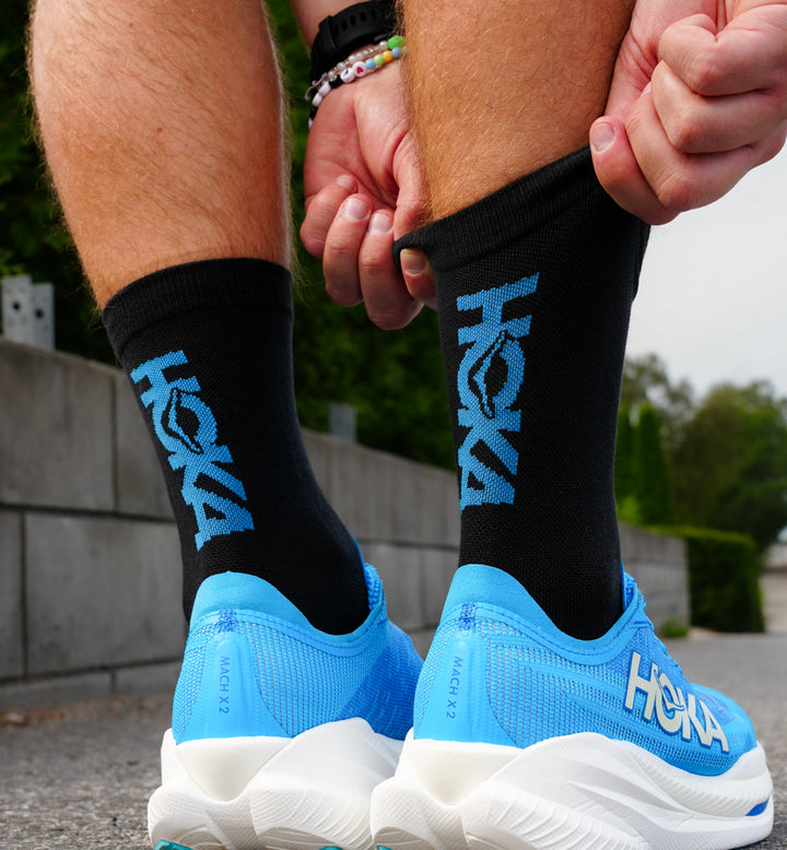 Hoka U GPX CREW RUN SOCK Black
