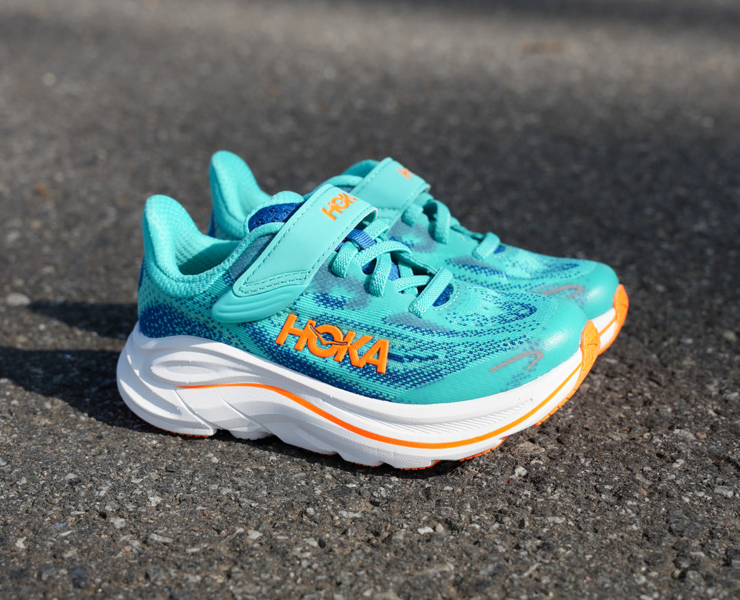 Hoka K CLIFTON 10 KIDS Night Glow Blue / Electric Aqu