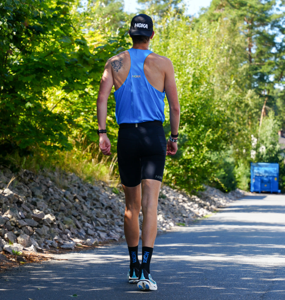Hoka M RACE DAY SINGLET Hoka Blue