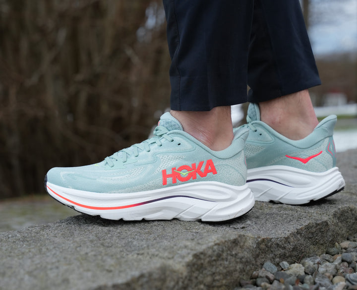 Hoka M CLIFTON 10 WIDE Sage / Neon Flame