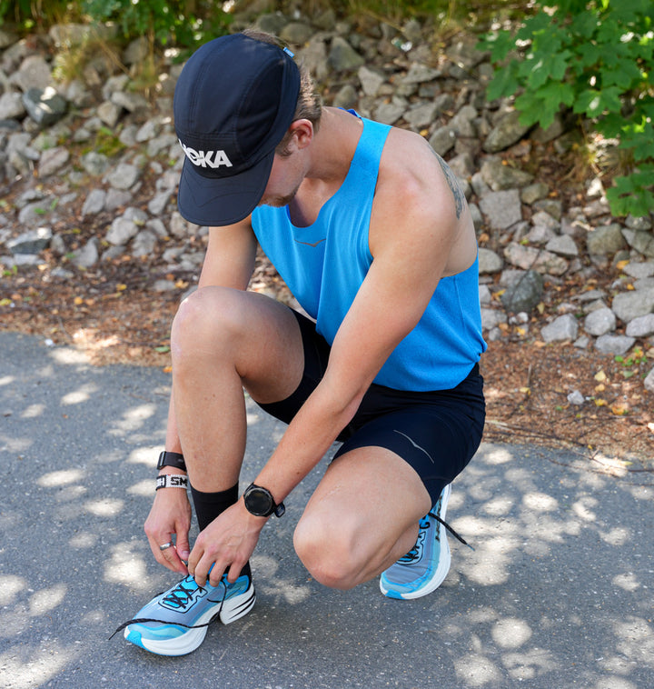 Hoka M RACE DAY SINGLET Hoka Blue
