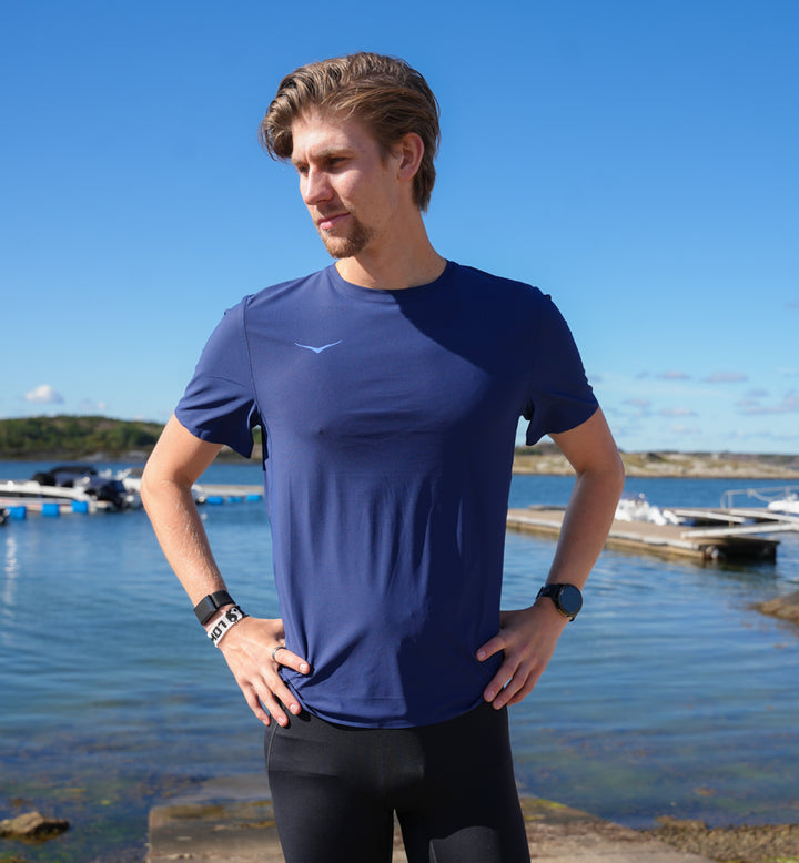 Hoka M AIROLITE SHORT SLEEVE 2.0 Midnight Blue