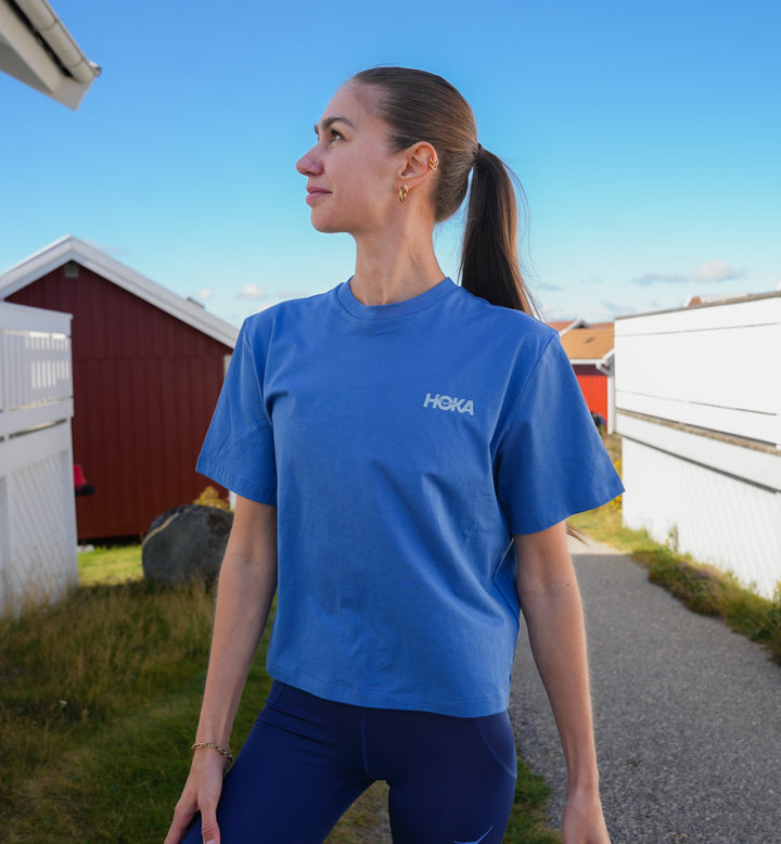 Hoka W HOKA MANIFESTO GPX TEE Foggy Night