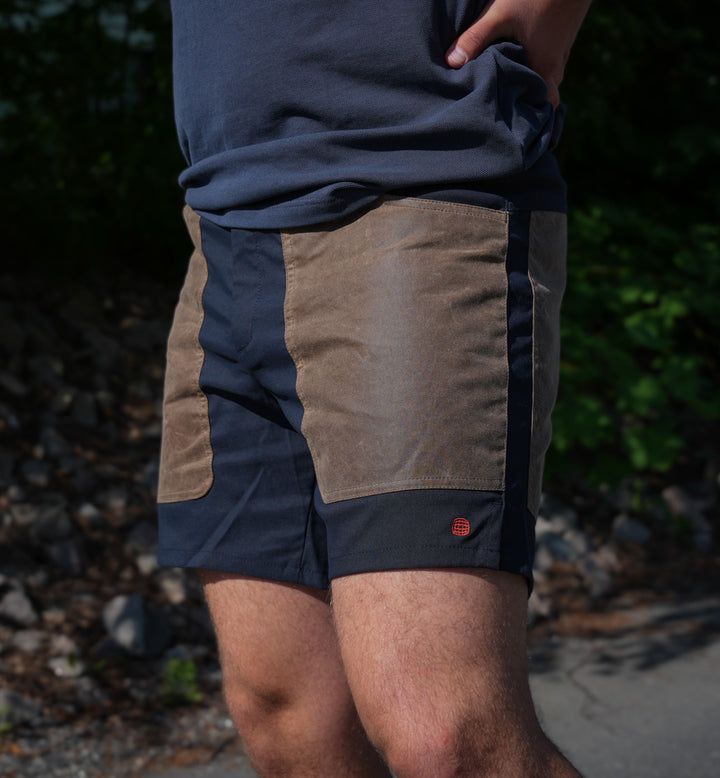 Amundsen Sports 7Incher Field Shorts Mens Faded Navy/Tan