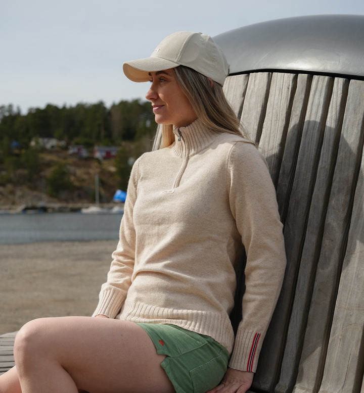 Amundsen Sports Deck Half Zip Womens Warm Sand
