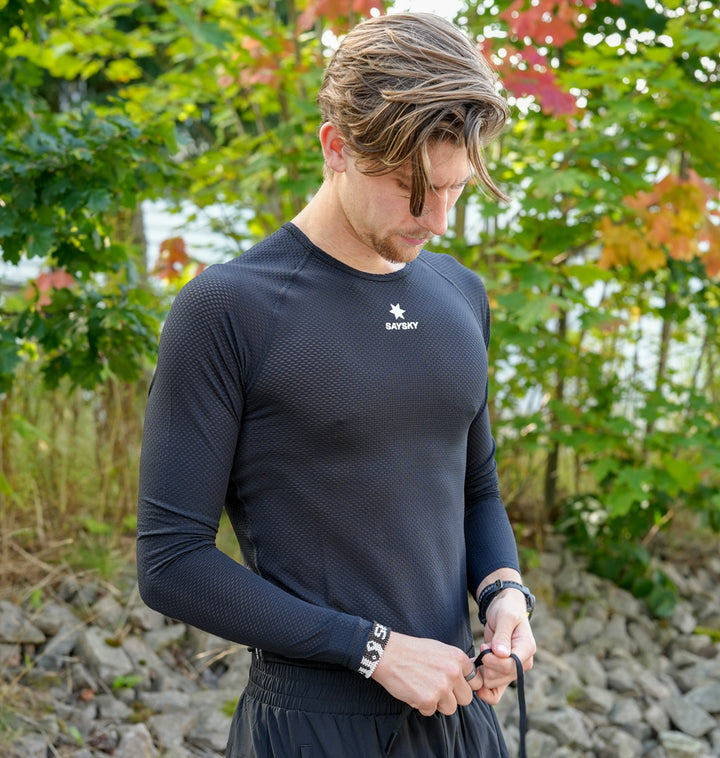 Saysky Mesh Base Layer Long Sleeve Black