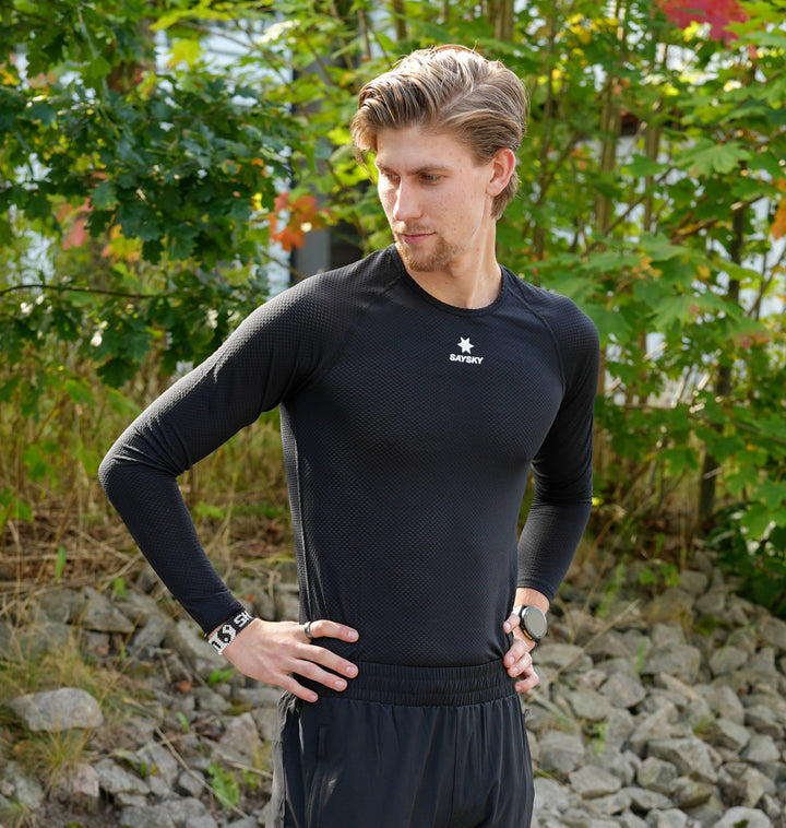 Saysky Mesh Base Layer Long Sleeve Black