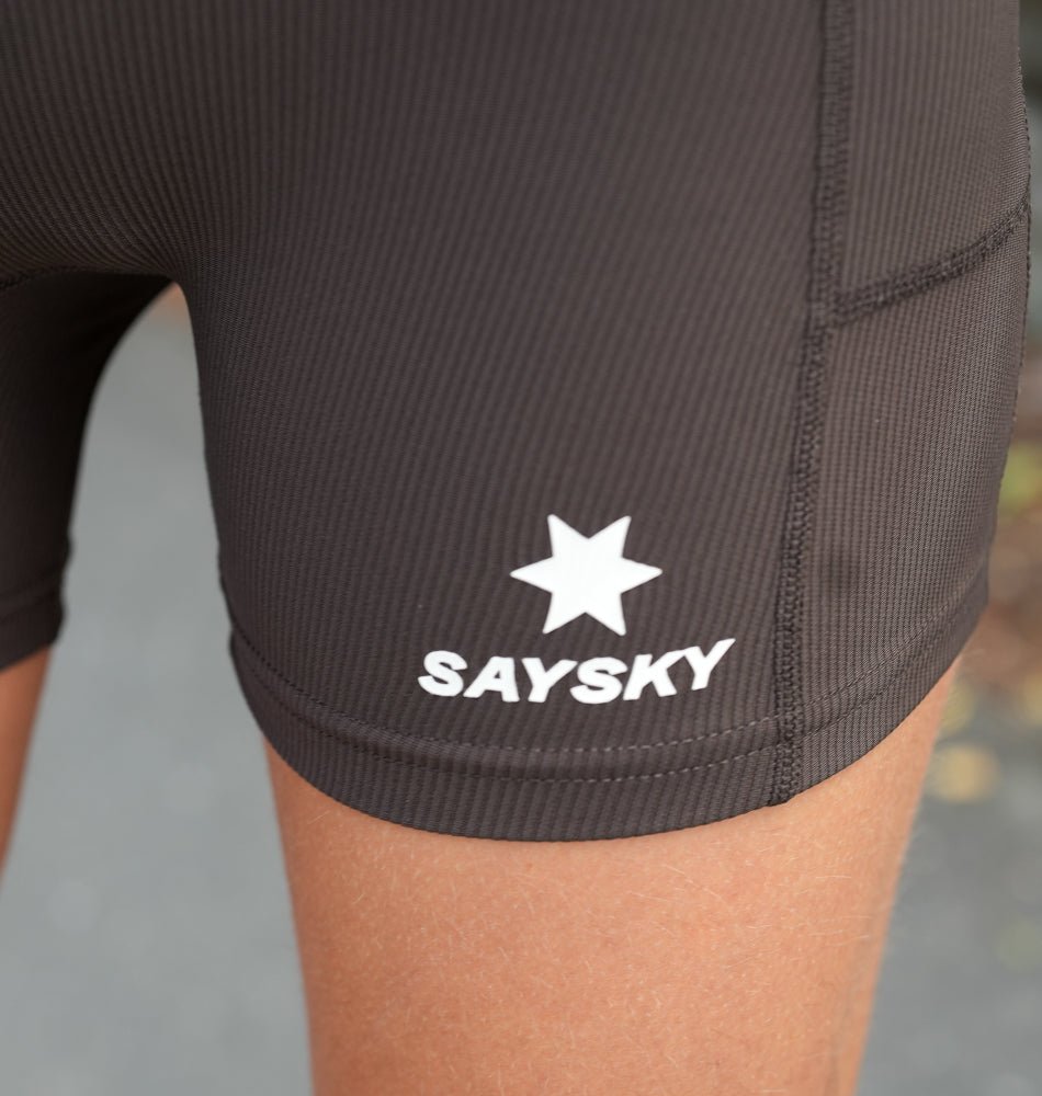 Saysky W Combat+ Rib Short Tights 4" Coffee