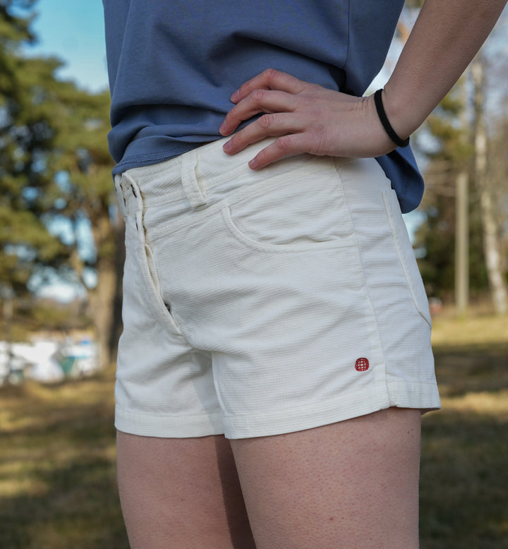 Amundsen Sports 4Incher Wild Velvet Shorts Womens White