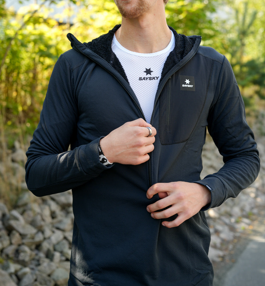 Saysky Combat Half Zip Fleece Hoodie Black