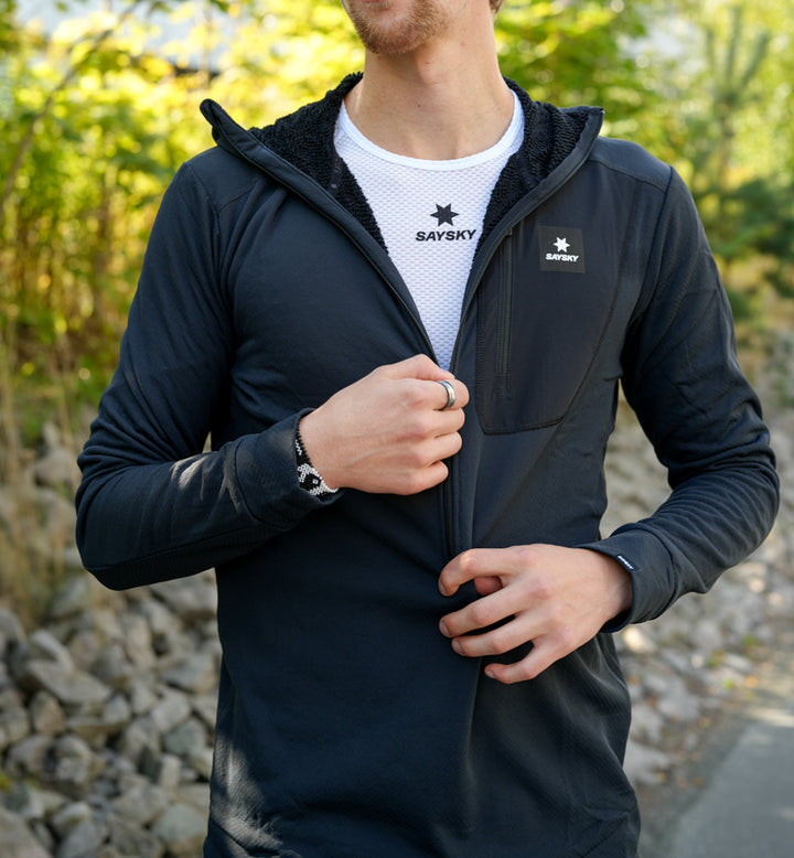 Saysky Combat Half Zip Fleece Hoodie Black