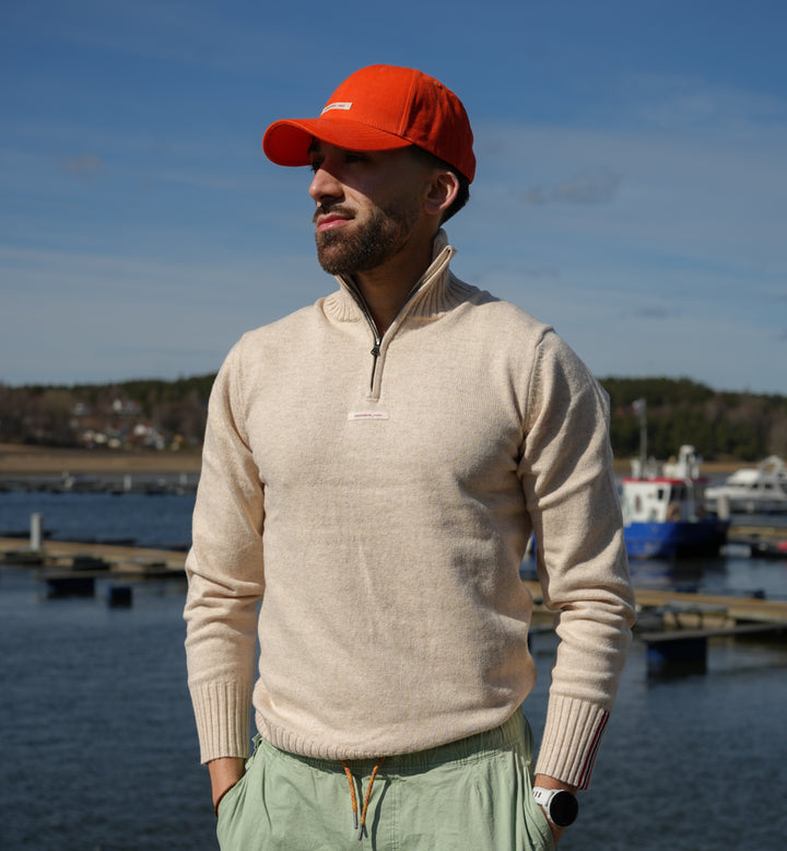 Amundsen Sports Deck Half Zip Mens Warm Sand