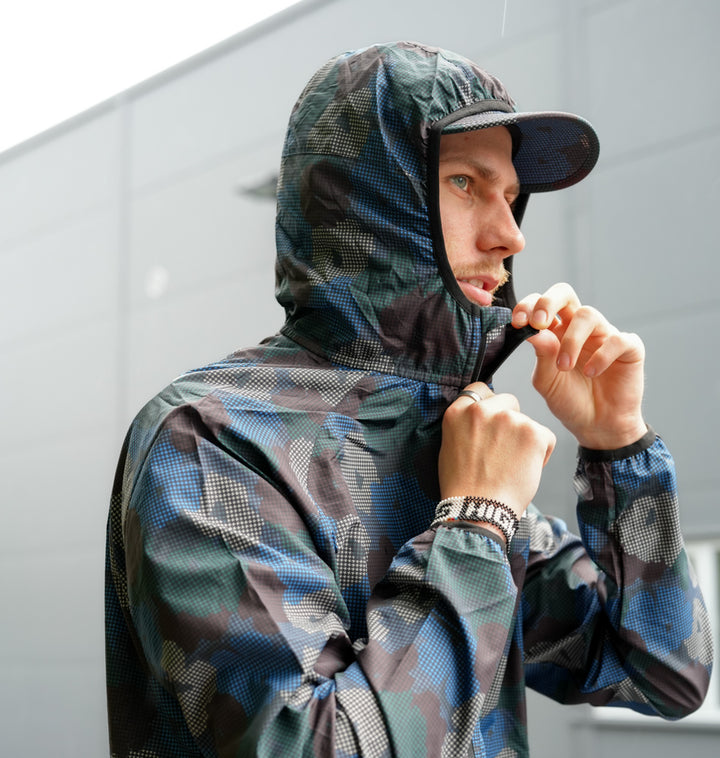 Saysky Flower Pace Jacket Blue Aop