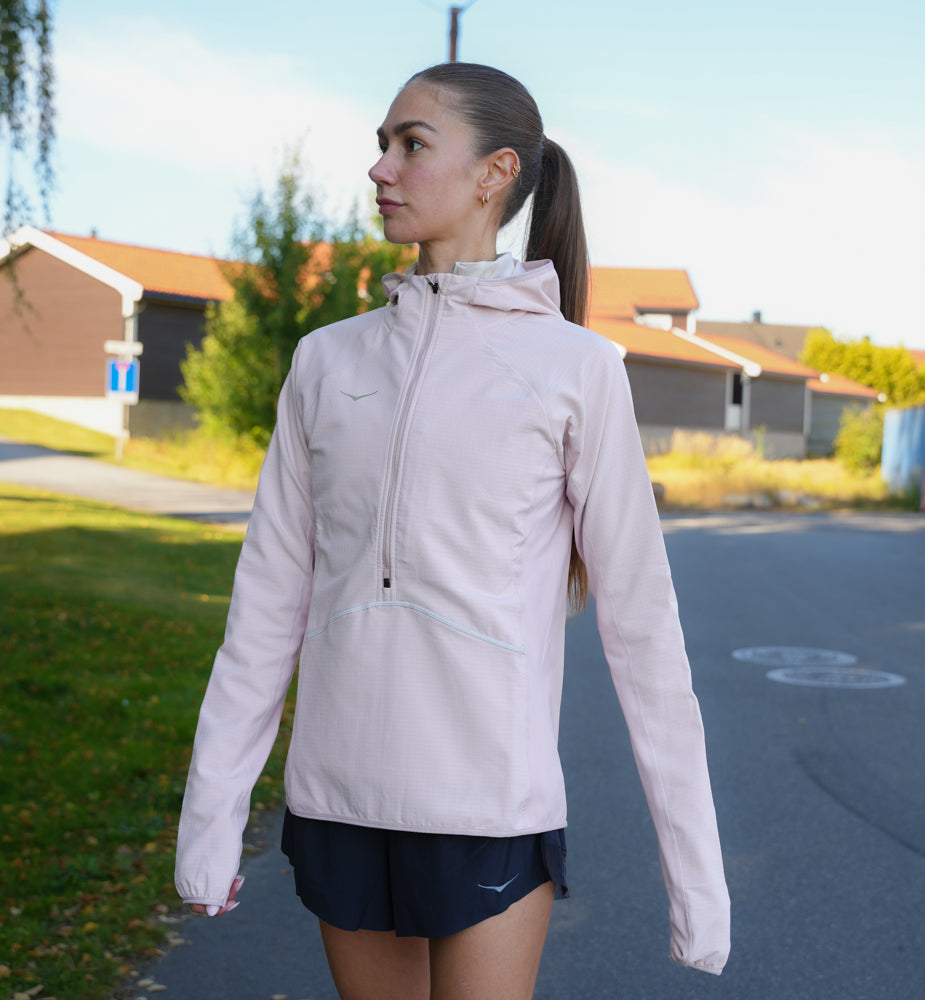 Hoka W SKYGLOW HALF-ZIP Pink Opal