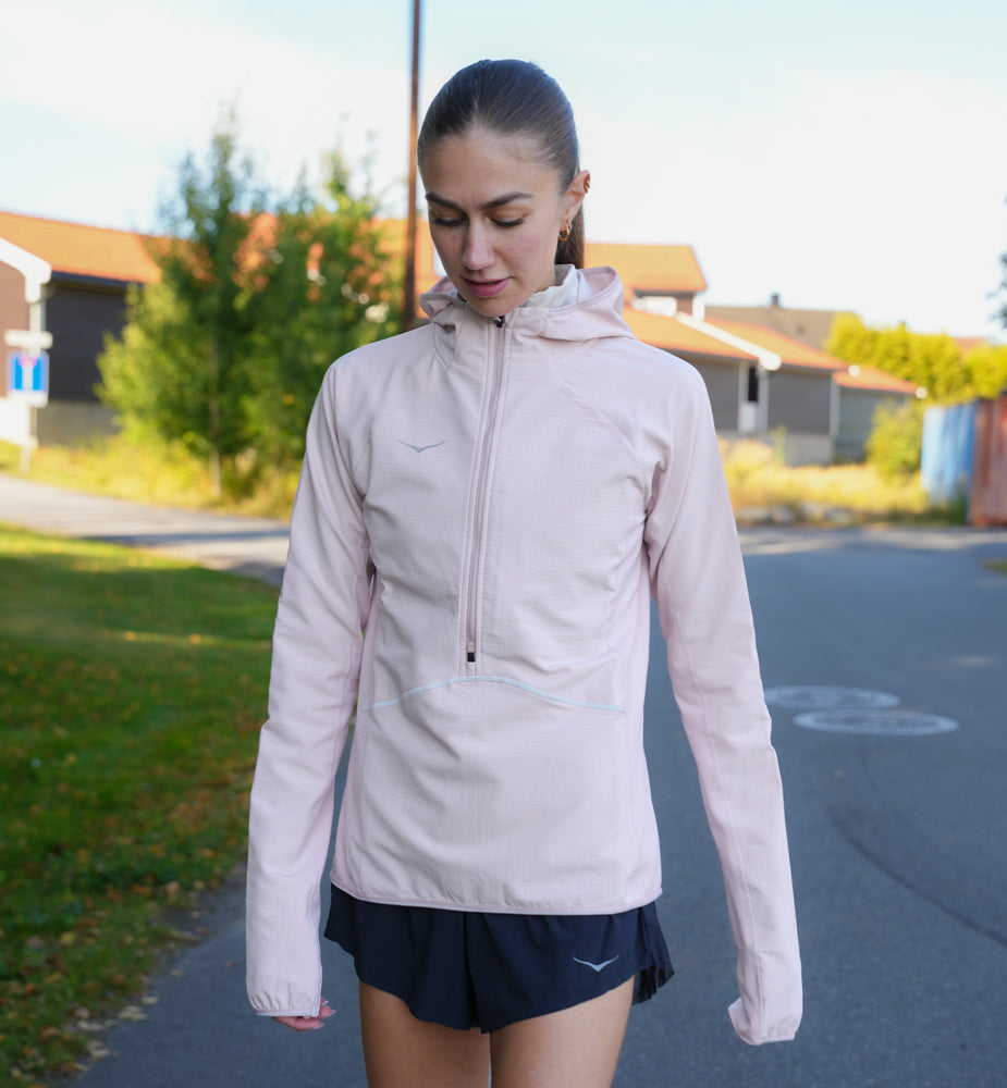 Hoka W SKYGLOW HALF-ZIP Pink Opal