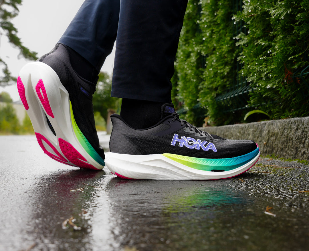 Hoka U ROCKET X 3 Black / Neon Nebula