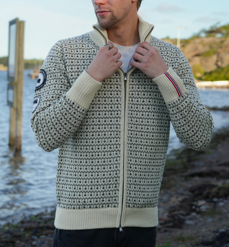 Amundsen Sports Heroes Of Telemark Full Zip Mens Natural