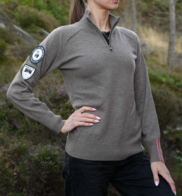 Amundsen Sports Amundsen Peak Half Zip Womens Dark Desert