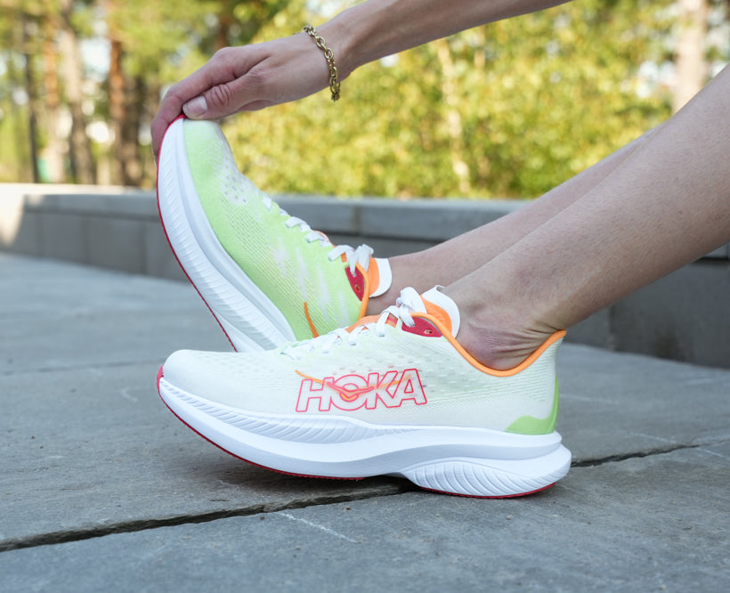 Hoka W MACH 6 White / Lettuce