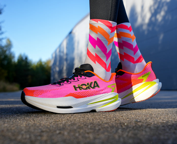 Hoka W MACH X 3 Neon Rose / Neon Tangerine