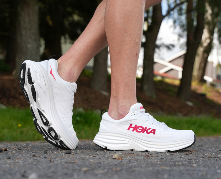 Hoka M BONDI 8 White / Vermillion