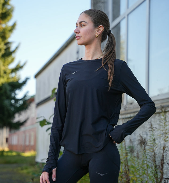 Hoka W AIROLITE RUN LONG SLEEVE Black