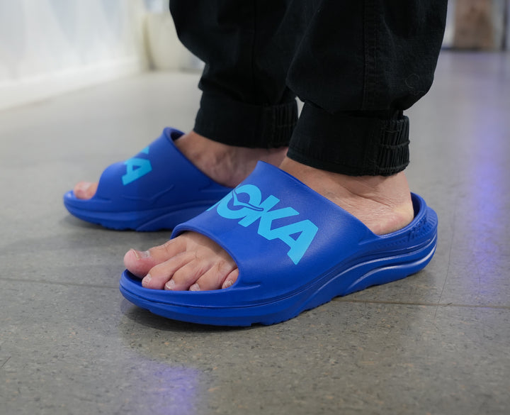 Hoka U ORA ATHLETIC SLIDE Ultramarine / Skyward Blue