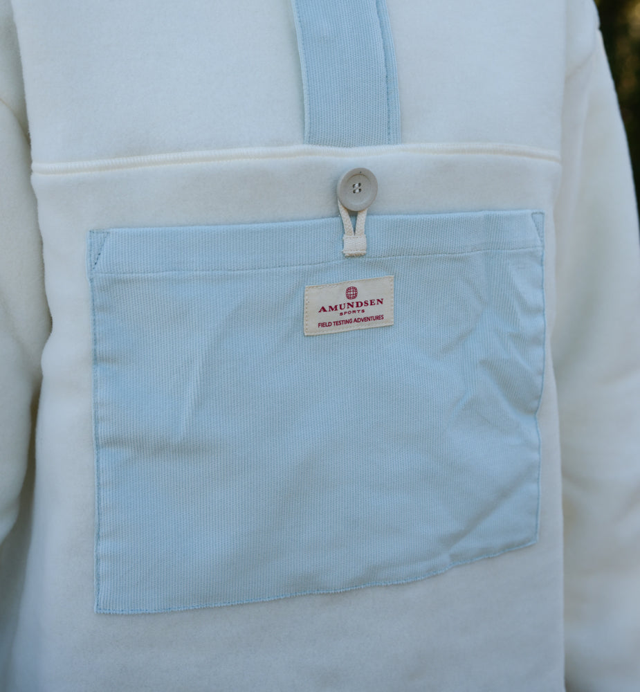 Amundsen Sports V-bond Cord Fleece Womens Natural/Blue Sky