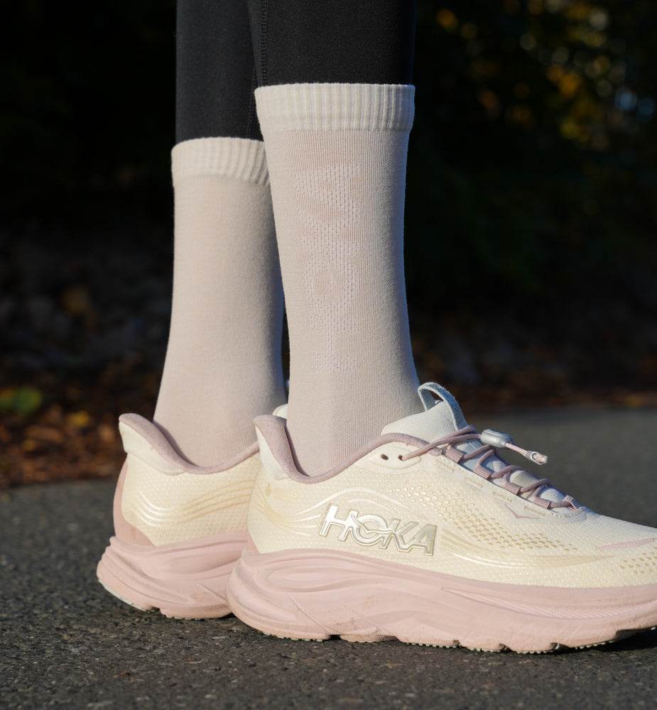 Hoka U MERINO CREW SOCK River Rock Grey