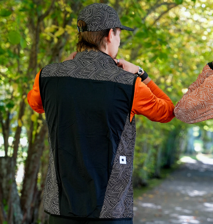 Saysky Reflective Pace Vest Black Aop