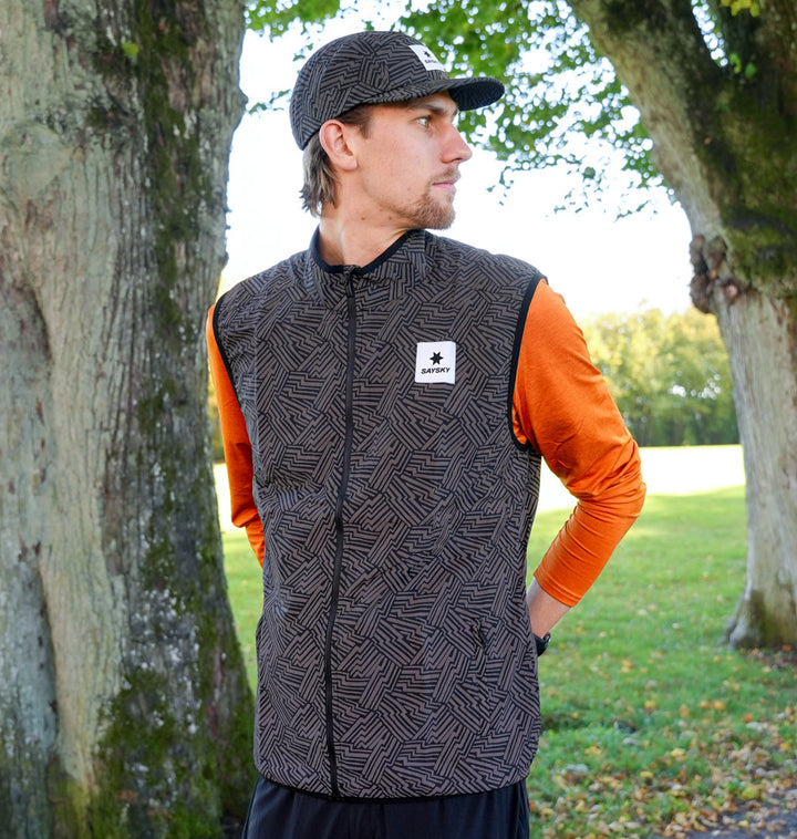 Saysky Reflective Pace Vest Black Aop