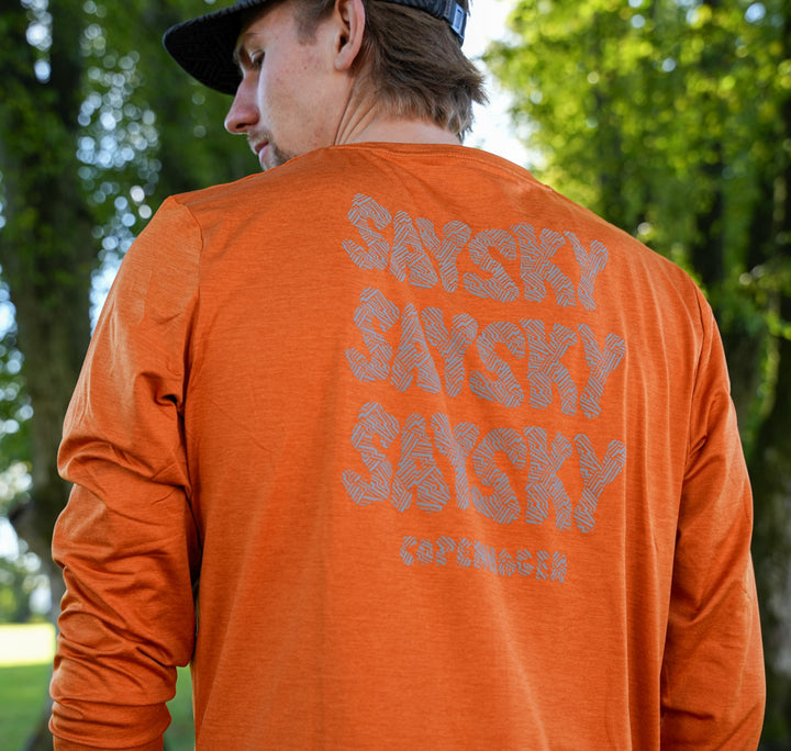 Saysky Reflective Logo Pace Long Sleeve Orange