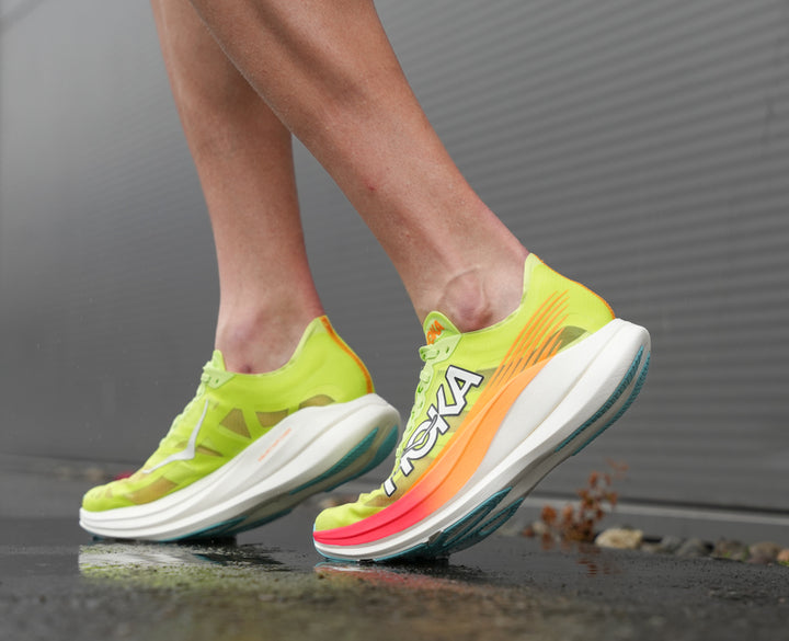 Hoka U ROCKET X 2 Lettuce / Solar Flare