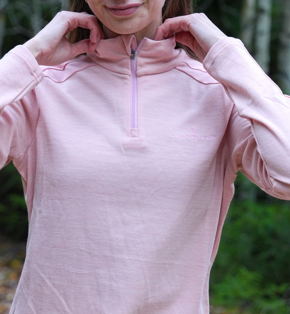 Amundsen Sports 5Mila Half Zip Womens Blush Pink