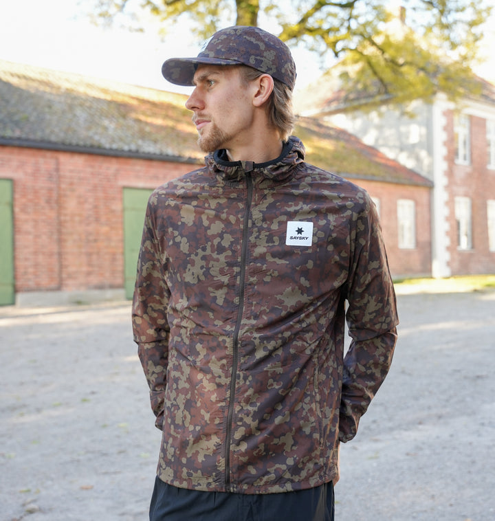 Saysky Camo Pace Jacket Brown Aop