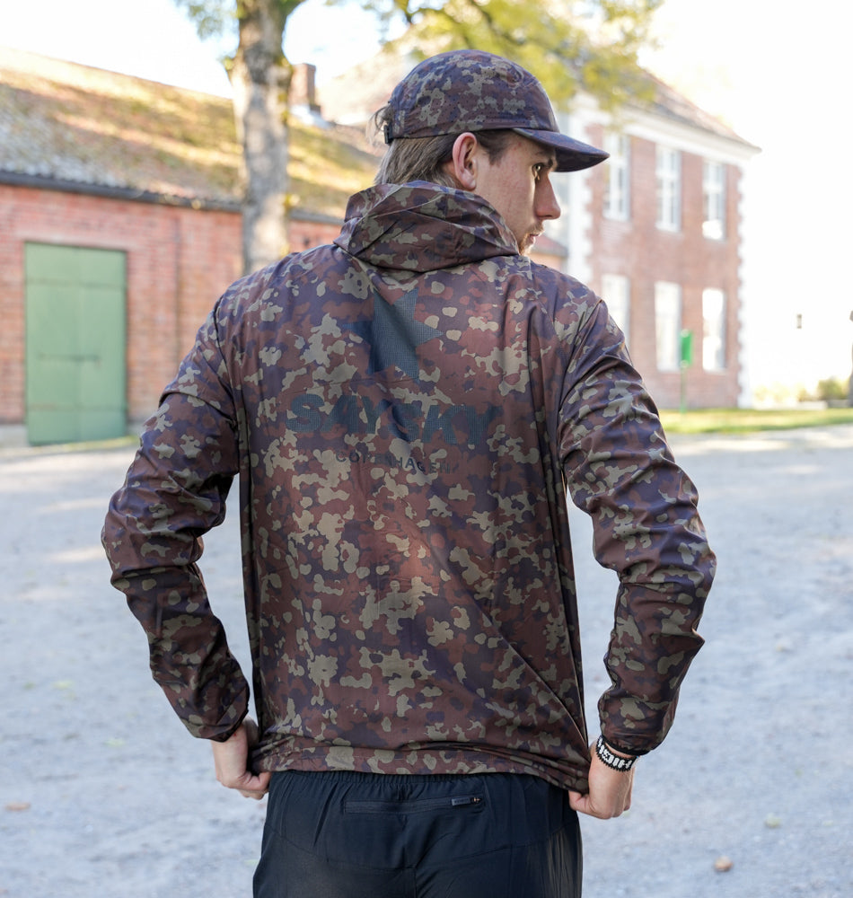 Saysky Camo Pace Jacket Brown Aop