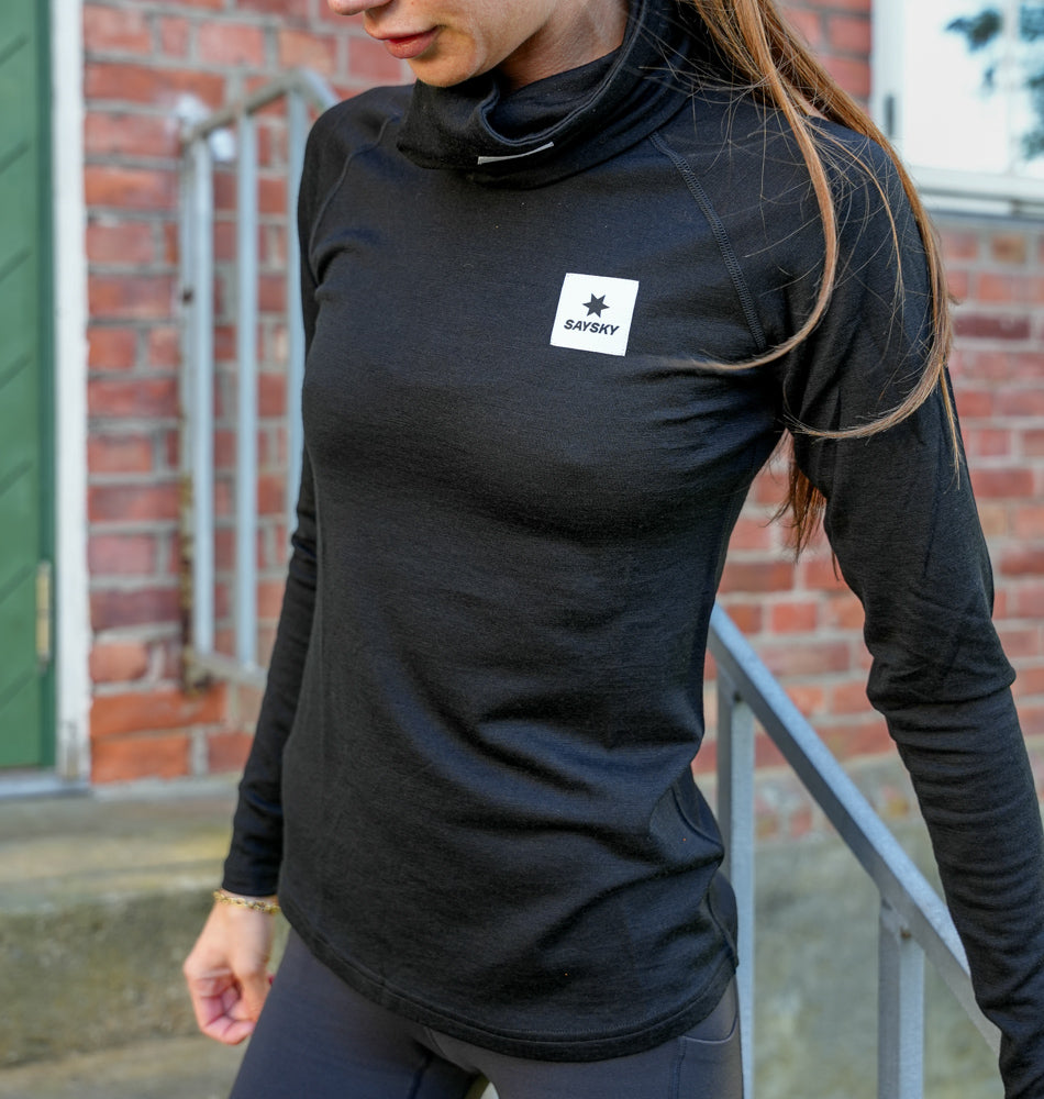 Saysky W Merino 165 Base Layer Long Sleeve Black