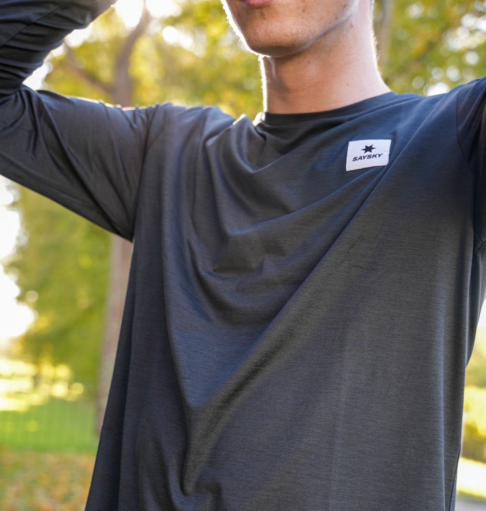 Saysky Reflective Logo Pace Long Sleeve Black