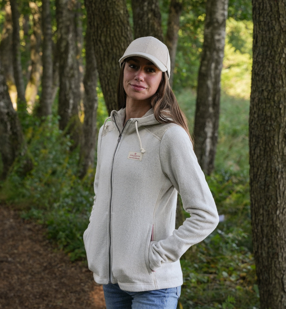 Amundsen Sports Skauen Full Zip Hoodie Womens Oatmeal