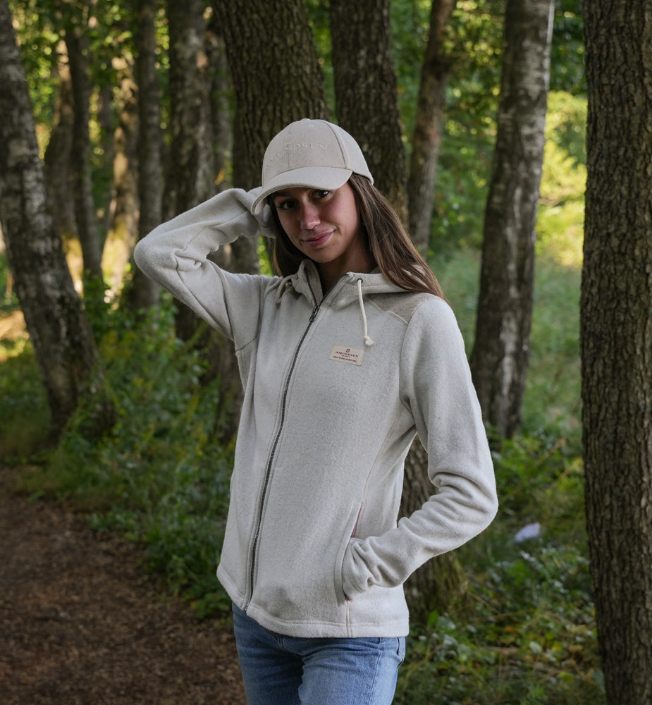 Amundsen Sports Skauen Full Zip Hoodie Womens Oatmeal