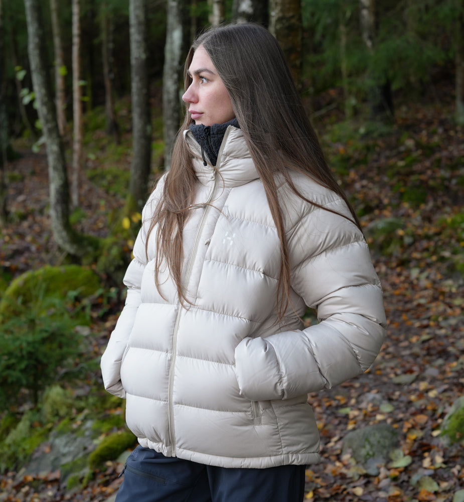Haglöfs Rosson Down Hood Women Chalk Beige