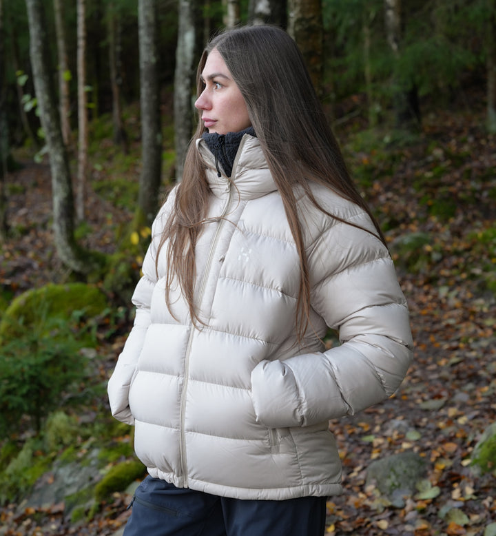Haglöfs Rosson Down Hood Women Chalk Beige
